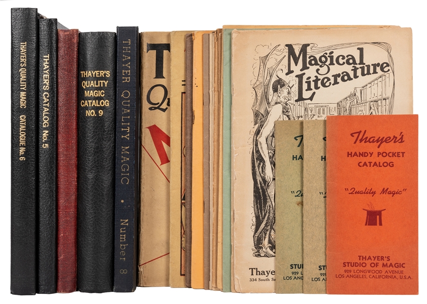 Collection of Thayer Magic Catalogs.