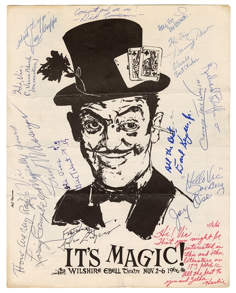 [It’s Magic] Autographed It’s Magic 1966 Program.