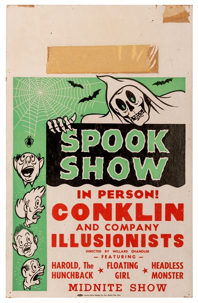 Spook Show. Conklin and Company Illusionists.
