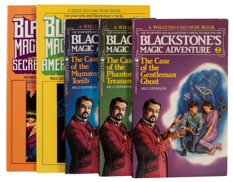 Harry Blackstone Jr. Bulk Lot of “What-Do-I-Do-Now” Adventure Books.