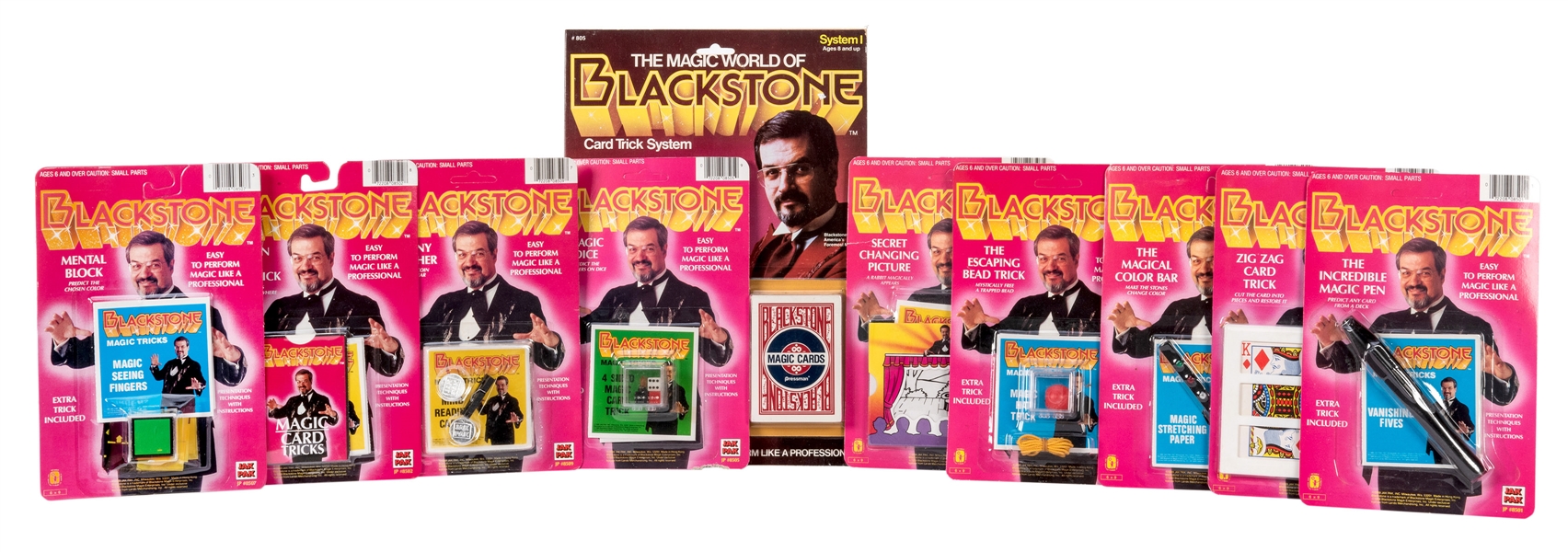 Harry Blackstone Jr. Bulk Collection of Sealed Jak Pak / Card Trick System Tricks.
