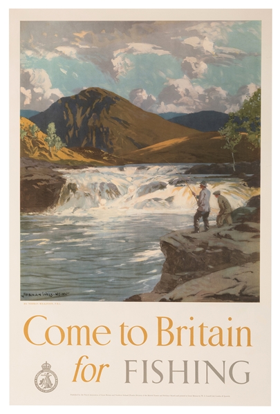 Wilkinson, Norman (British, 1882-1971). Come to Britain for Fishing. 