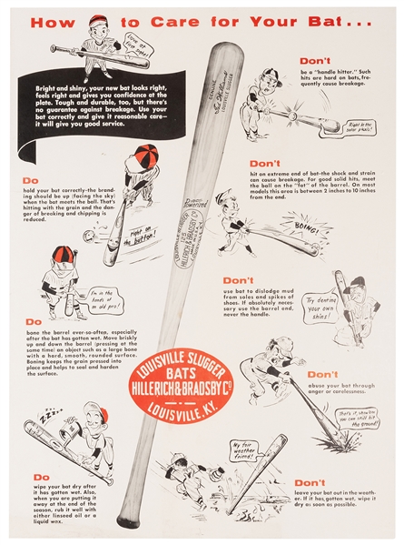 How to Care for Your Bat. Louisville Slugger. 