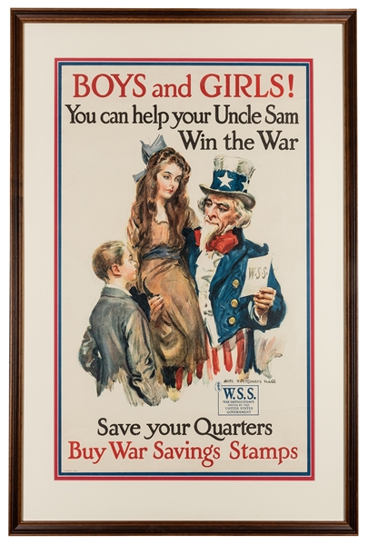 Flagg, James Montgomery. Boys and Girls! You Can Help Your Uncle Sam Win the War. 