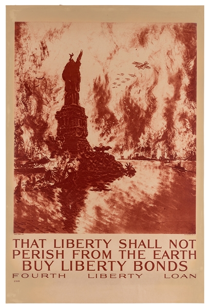 Pennell, Joseph (1857-1926). That Liberty Shall Not Perish from the Earth. Buy Liberty Bonds. 