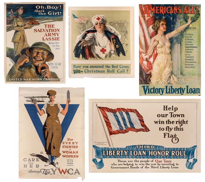 Group of 5 World War I Posters.