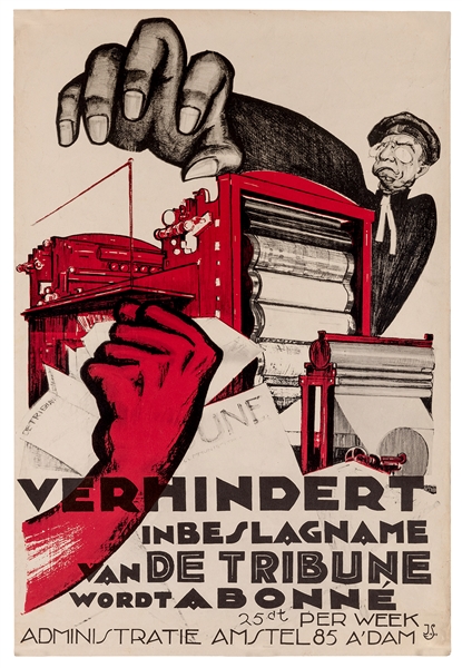 Davidson, Steef. Two Dutch Communist Propaganda Posters. 