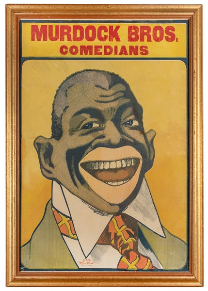 Murdock Bros. Comedians. Black Americana Stock Poster.