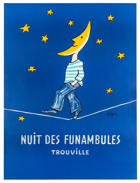 Savignac, Raymond (1902-2002). Trouville Nuit des Funambules. 