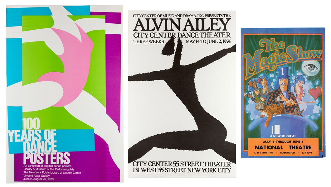 Group of More than 40 Dance, Ballet, and Theater Posters. 