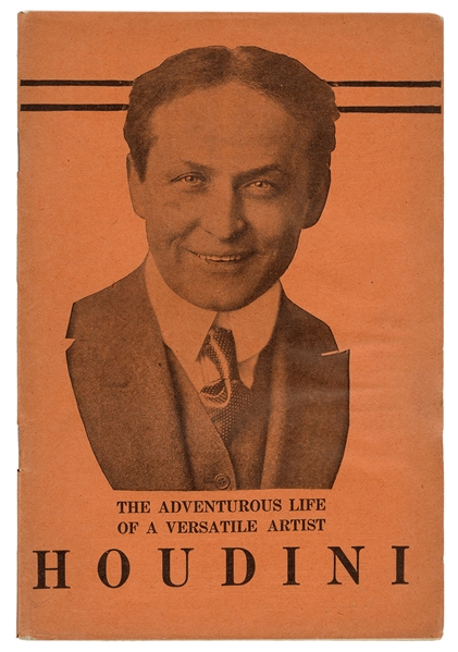 The Adventurous Life of a Versatile Artist. Houdini [cover title].