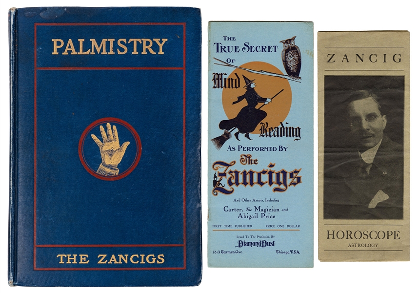 Three Zancigs Works on Palmistry, Mind-Reading, Astrology.