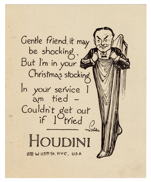 Houdini Christmas Sentiment.
