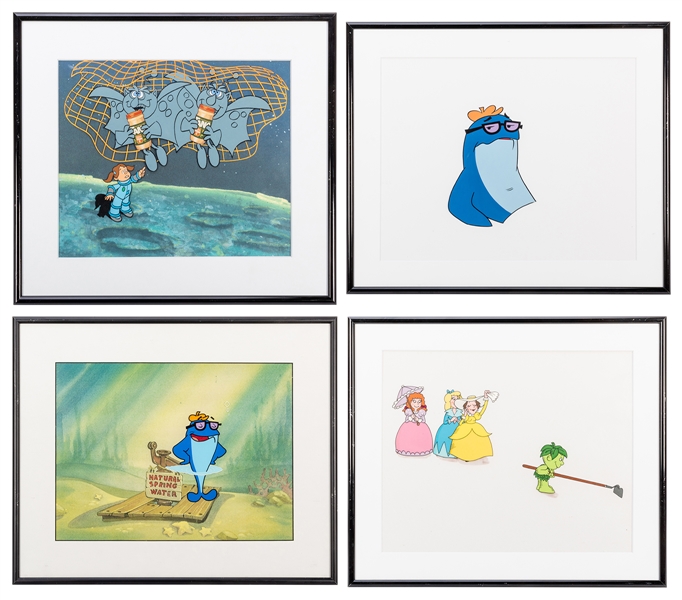  Collection of Original Commercial Production Cel Art and Animation Model. 5 pcs. 