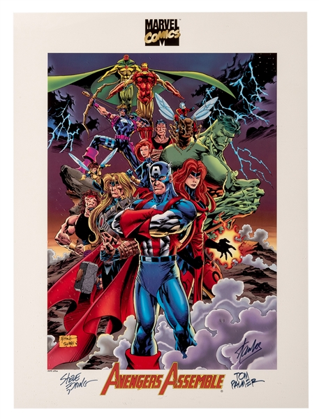  Avengers Assemble, Signed by Comic Artists and Stan Lee. 