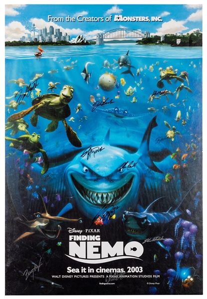  Finding Nemo. Signed by Cast. 
