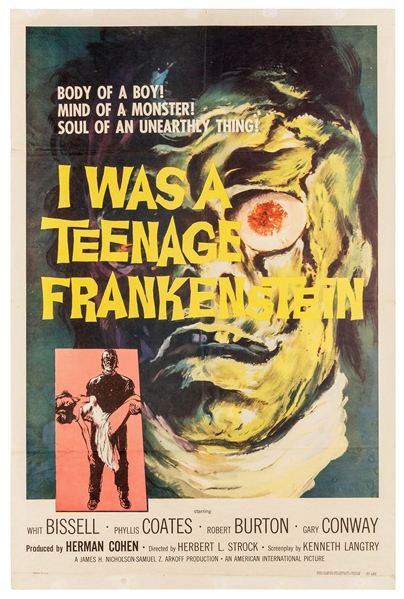  I Was a Teenage Frankenstein. 