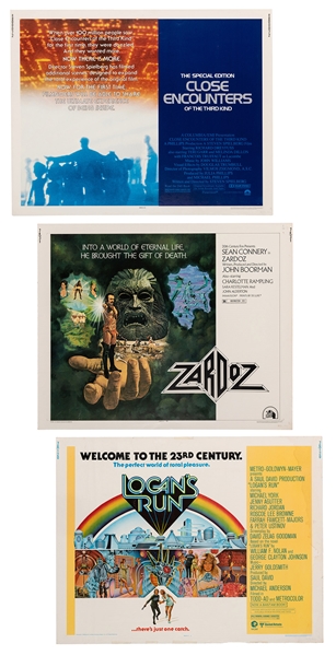  Sci-Fi Half Sheet Movie Posters. 3 pcs. 