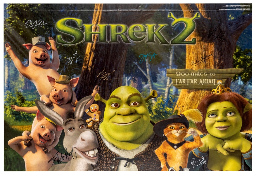 Lot Detail Shrek 2 Signed By Cast