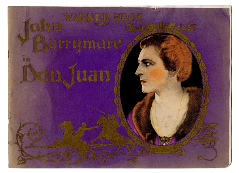  John Barrymore in Don Juan Souvenir Program Book. 