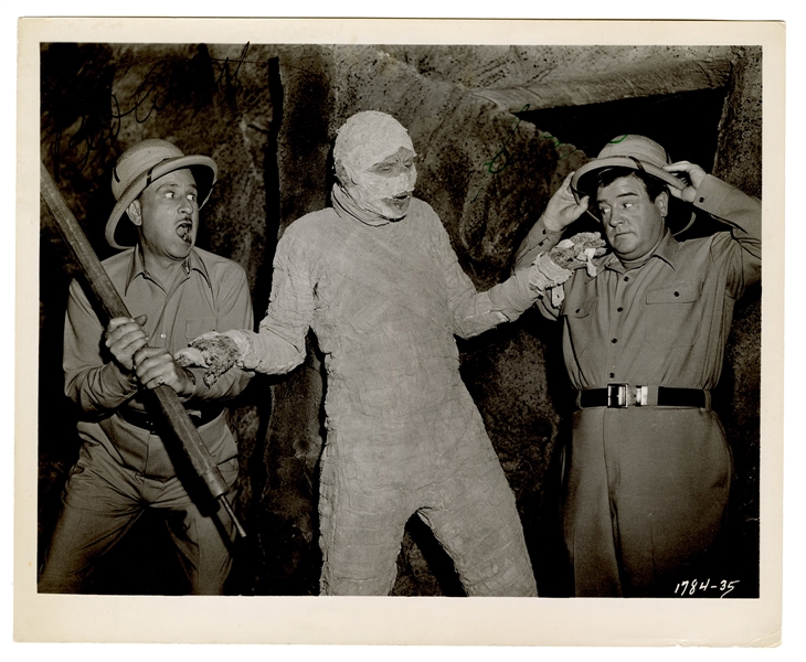  Abbott and Costello Meet the Mummy, Signed Still. 