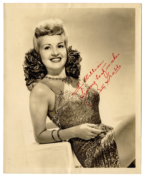  Betty Grable Inscribed and Signed Photograph. 