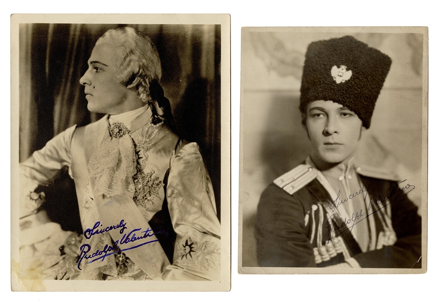  Rudolph Valentino. Group of Five Photos and Stills.