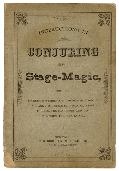 Instructions in Conjuring and Stage-Magic. 
