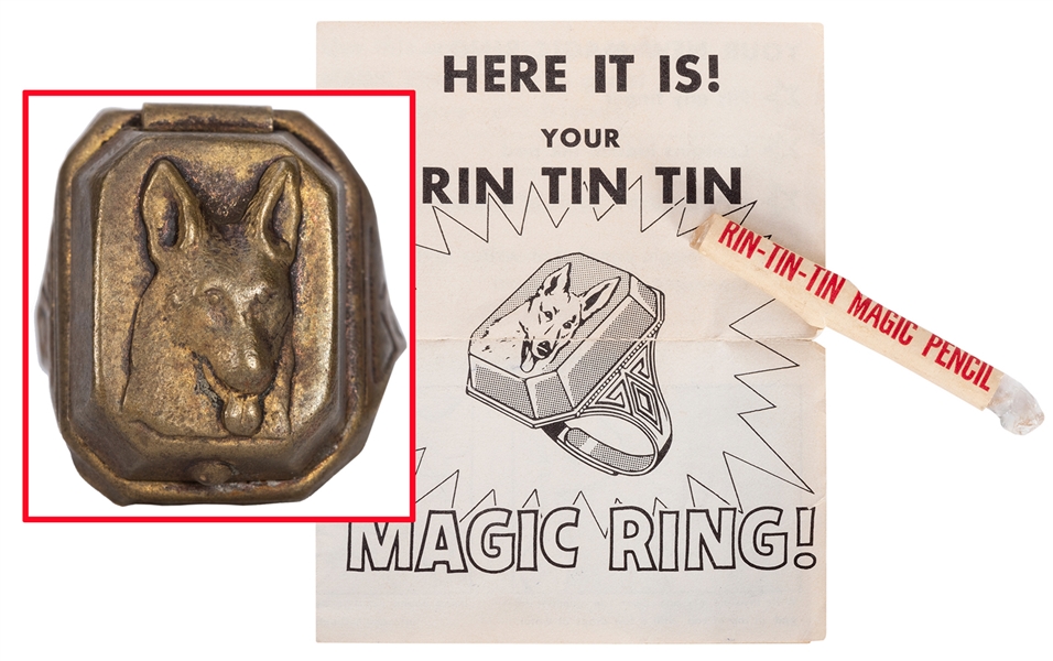  Rin-Tin-Tin Magic Ring and Magic Pencil. 