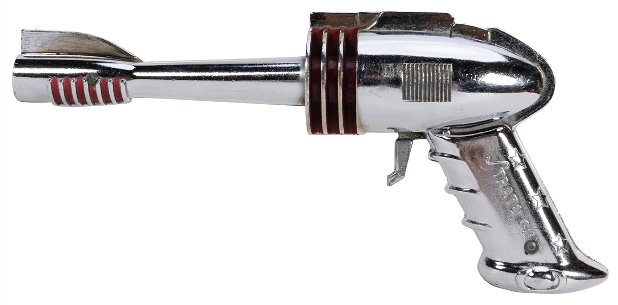  Diecast Chrome Strato Gun Futuristic Pistol. 