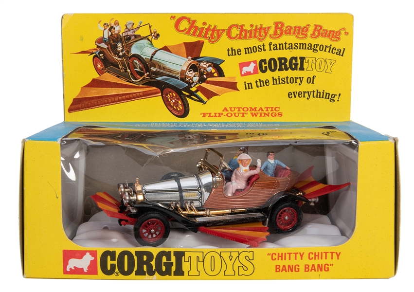  Corgi Chitty Chitty Bang Bang Car #266A in Original Box. 1968.