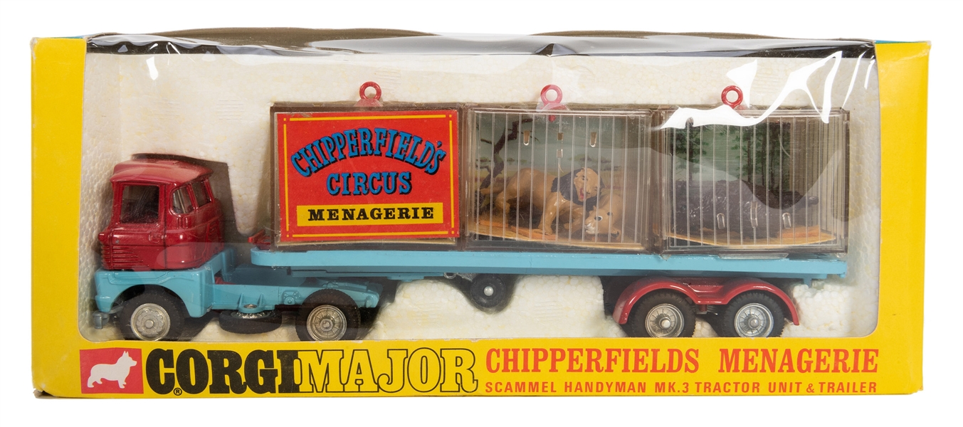  Corgi Chipperfields Circus Menagerie Truck #1139 in Original Box. 1968.