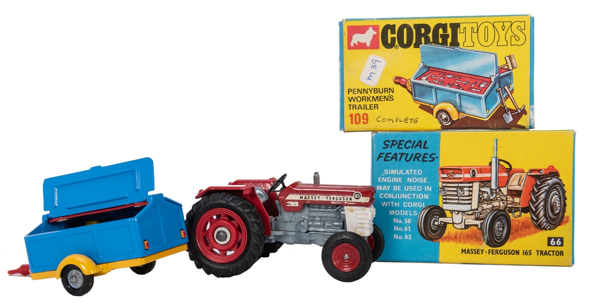  Lot of 2 Corgi Work Vehicles in Original Boxes. 