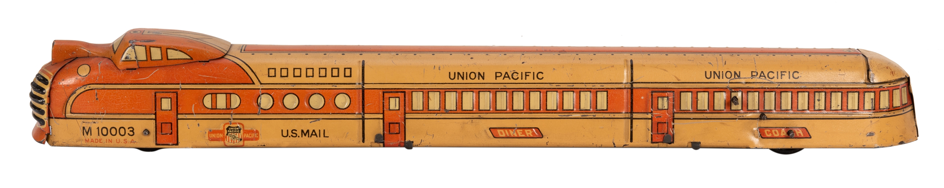  Union Pacific M-10003 Diesel Passenger Floor Train. 1930s.