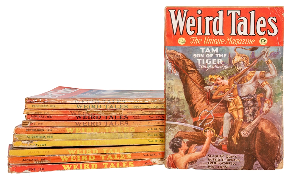 Weird Tales Magazine. Damsel in Distress Group. 12 Pulp Issues. 