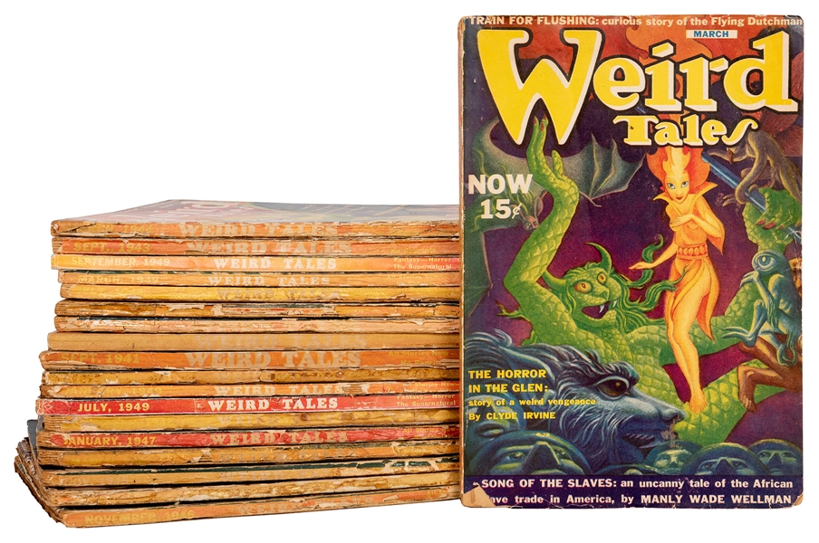  Weird Tales Magazine. Monster Group. 19 Pulp Issues. 