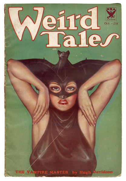  Weird Tales Magazine. The Vampire Master. 