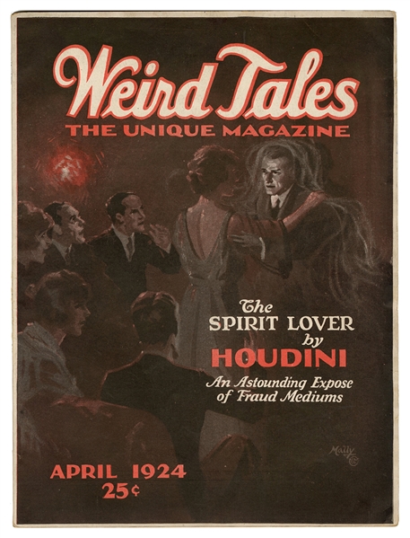  Weird Tales. V3 N4. The Spirit Lover by Houdini. 