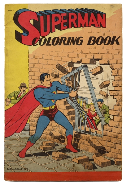  Saalfield Superman Coloring Book No. 1490. 