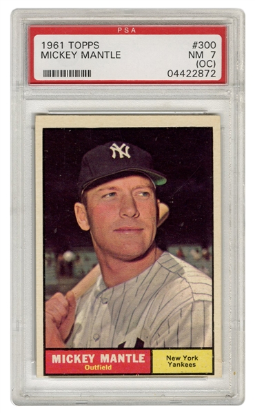  1961 Topps Mickey Mantle No. 300. 
