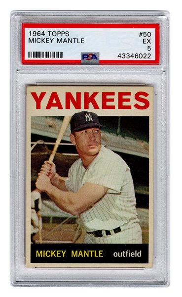  1964 Topps Mickey Mantle No. 50. 
