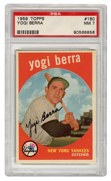  1959 Topps Yogi Berra No. 180. 