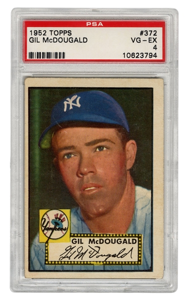  1952 Topps Gil McDougald No. 372. 