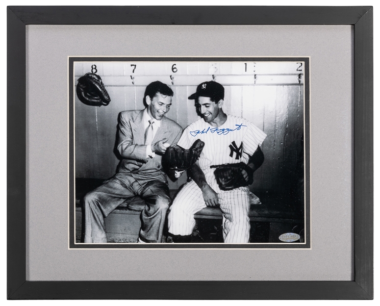  Phil Rizzuto Signed Photo with Frank Sinatra. 