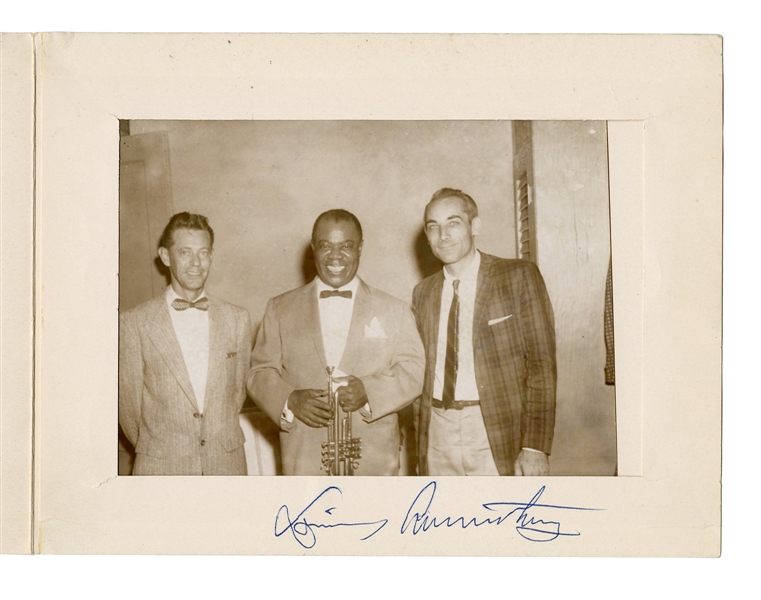  Louis Armstrong Signed “Frolics” Souvenir Photograph. 