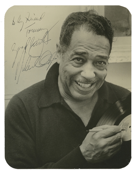  Signed and inscribed Duke Ellington Photo.