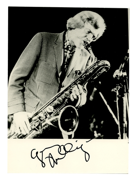  Signed Photograph of Gerry Mulligan