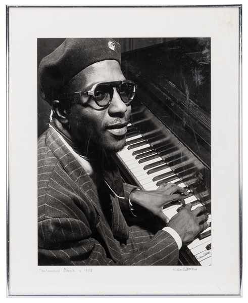  Thelonious Monk Original Photograph Signed by Photographer.