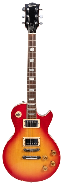  Vintage Univox Les Paul Deluxe Solid Body Electric Guitar. 1970s.