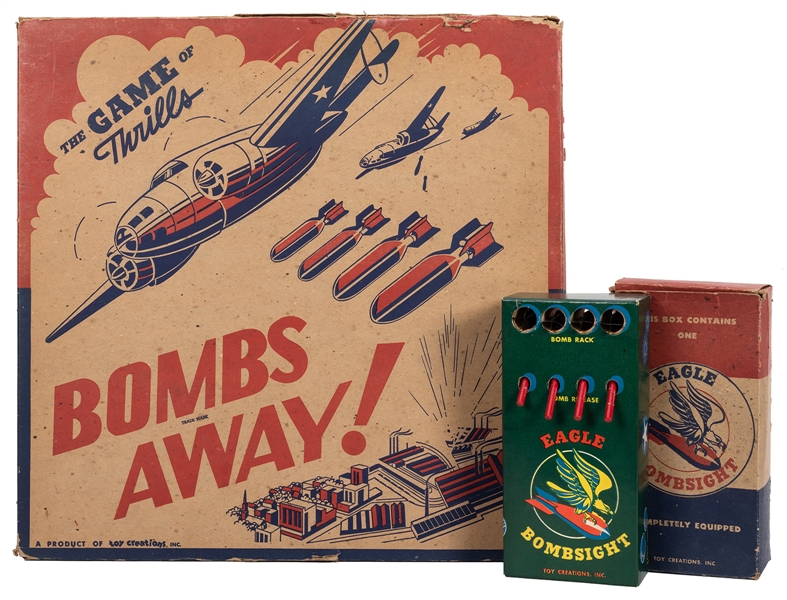 Bombs Away! Game with Eagle Bombsight. 